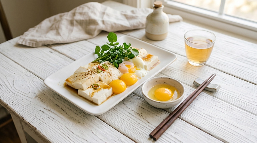 칼슘 흡수를 돕는 달걀노른자와 두부 요리